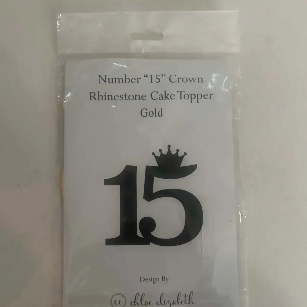 Quinceanera Favors - Elegant 15 Cake Topper Decorations,